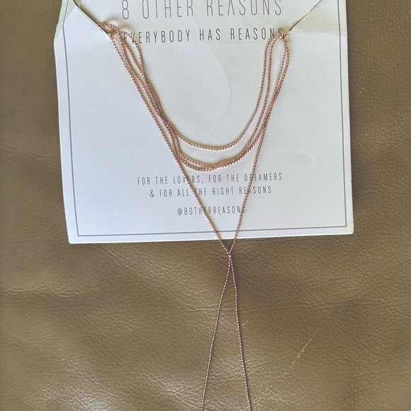 8 Other Reasons Jewelry - 8 Other Reasons Rose Gold Multi-Strand Necklace